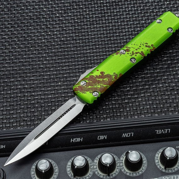 Кишеньковий ніж Microtech Ultratech Double Edge Stonewash Zombie-Tech (122-10Z), зображення 6