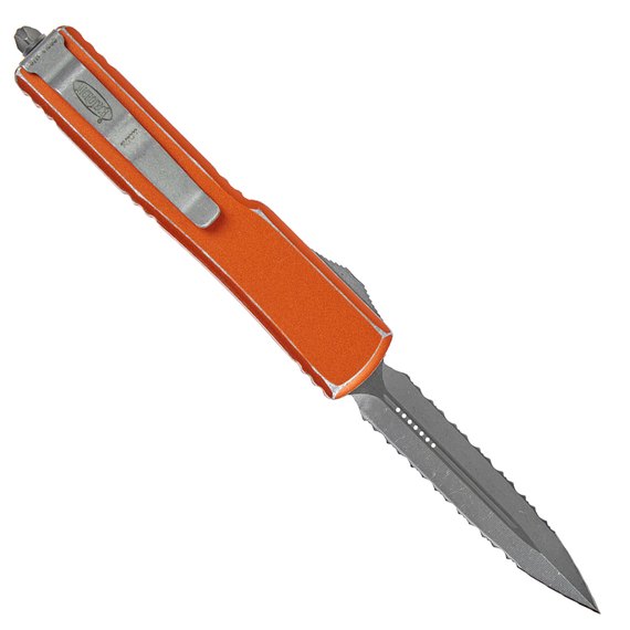 Кишеньковий ніж Microtech UTX-70 DE Apocalyptic DFS Distressed orange (147-D12DOR), Колір: Помаранчевий, зображення 2