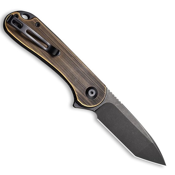 Кишеньковий ніж  Civivi Elementum C907T-A, Покриття клинка: Black Stonewashed, Колір: Чорний/Коричневий, зображення 2