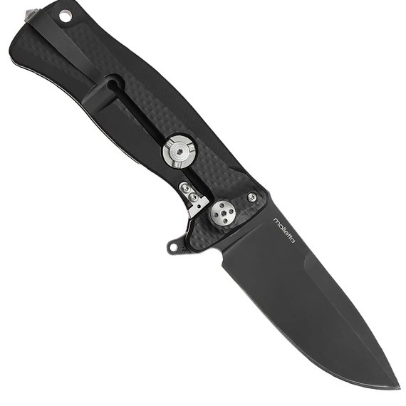 Кишеньковий ніж Lionsteel SR11 Aluminum Black Blade black (SR11A BB), Покриття клинка: Black, Колір: Чорний, зображення 2