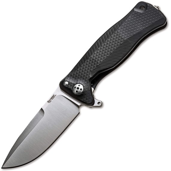 Кишеньковий ніж  Lionsteel SR11 Aluminum black (SR11A BS), Покриття клинка: Satin, Колір: Чорний