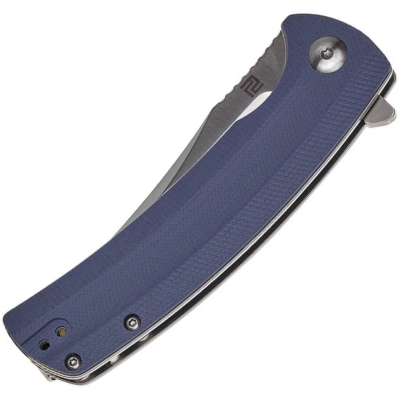 Маленький складний ніж Artisan Arroyo SW, AR-RPM9 Steel, G10 gray (1845P-GY), Колір: Grey, Марка сталі: AR-RPM9, Матеріал рукояті: Мікарта / G10, зображення 3