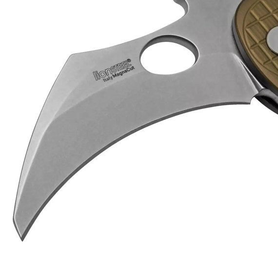 Нож керамбит Lionsteel L.E.One, Stone Washed green (LE1 A GS), Цвет : Зелёный, изображение 3