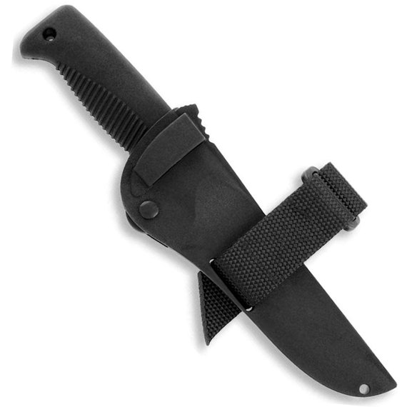 Нож тактический Peltonen M07 Ranger Knife Black Handle (teflon, composite) FJP080, Покрытие клинка: Black PTFE (Teflon), Цвет : Чёрный, изображение 5
