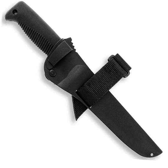 Нож тактический Peltonen M95 Ranger Knife Black Handle (uncoated, composite) FJP144, Покрытие клинка: Без покрытия, Цвет : Чёрный, изображение 5