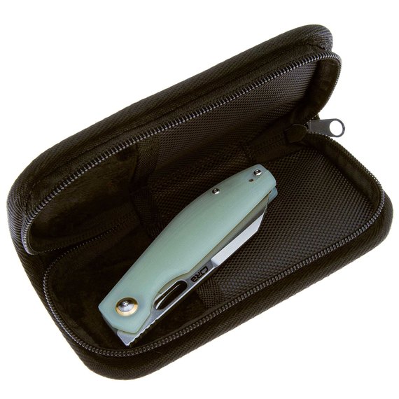 Кишеньковий ніж CJRB Ekko natural green (J1929-NTG), Покриття клинка: SW (Stonewash), Колір: Салатовий, Матеріал рукояті: G-10, зображення 5
