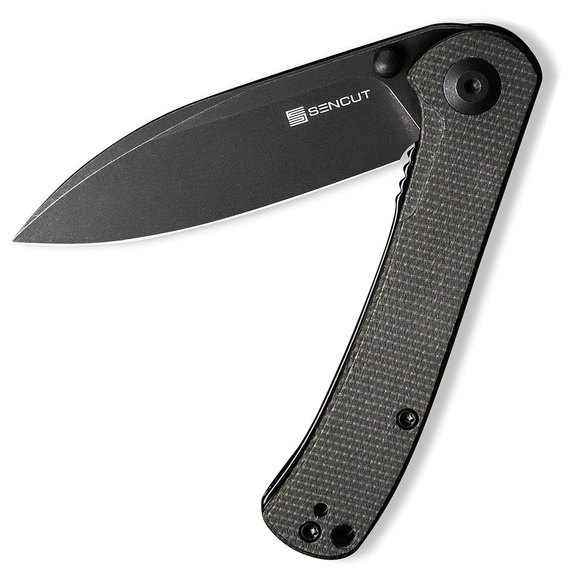 Кишеньковий ніж Sencut Scepter чорний SA03G, Покриття клинка: Black Stonewashed, Колір: Чорний, зображення 4