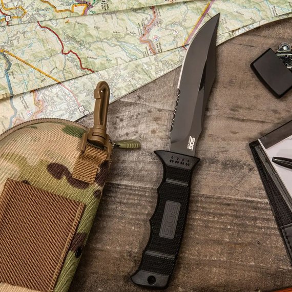 Ніж туристичний SOG Seal Pup Elite (E37T-K), зображення 3