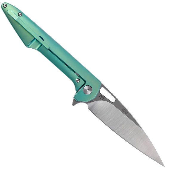 Карманный нож Artisan Archaeo Titanium Green (1821G-GNM), Цвет : Зелёный, изображение 2