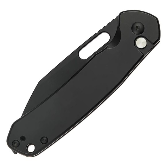 Кишеньковий ніж CJRB Pyrite Wharncliffe BB Steel handle (J1925A-BST), Покриття клинка: Black PVD, Колір: Чорний, зображення 3