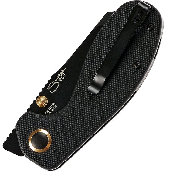 Маленький складний ніж CJRB Maileah L Black Blade, AR-RPM9 Steel, G10 black (J1918L-BBK), Колір: Чорний, зображення 4