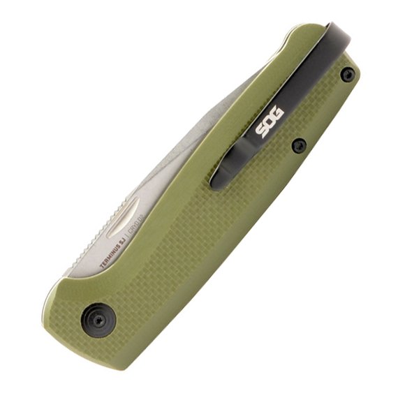 Нож туристический SOG Terminus, OD Green (TM1004-BX), изображение 4