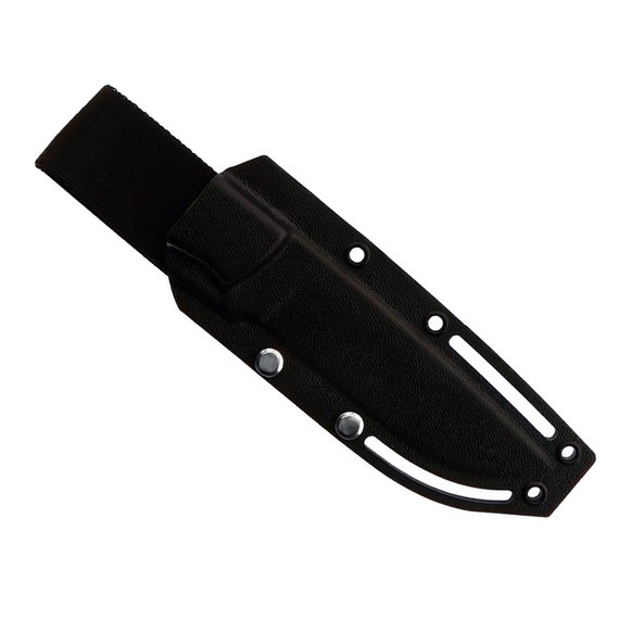 Нож охотничий Za-Pas Ultra Outdoor Stonewash (Black G10, kydex sheath) UO-ST-G10-BL, Покрытие клинка: SW (Stonewash), Цвет : Чёрный, изображение 3