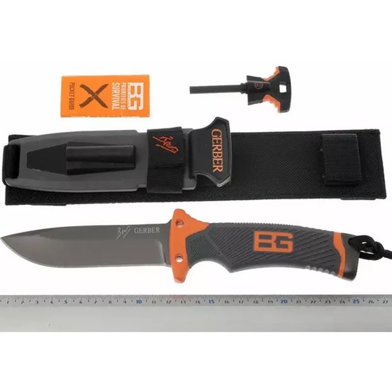 Нож для выживания Gerber Bear Grylis Ultimate SC-822 (Replica) , Тип режущей кромки: Гладкое лезвие, изображение 9