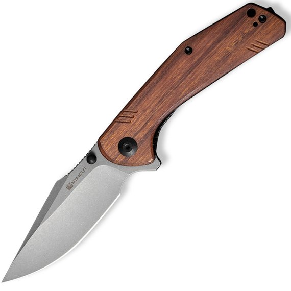 Кишеньковий ніж Sencut Actium коричневий SA02F, Покриття клинка: GSW (Gray Stonewash), Колір: Коричневий