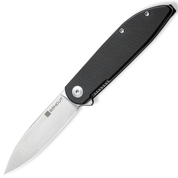 Карманный нож Sencut Bocll черный S22019-1, Покрытие клинка: Satin finish, Цвет : Black, Материал рукояти: G-10