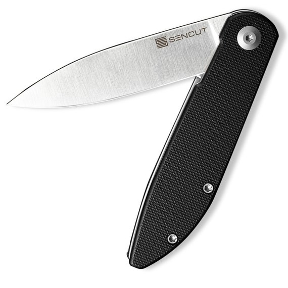 Карманный нож Sencut Bocll черный S22019-1, Покрытие клинка: Satin finish, Цвет : Black, Материал рукояти: G-10, изображение 6