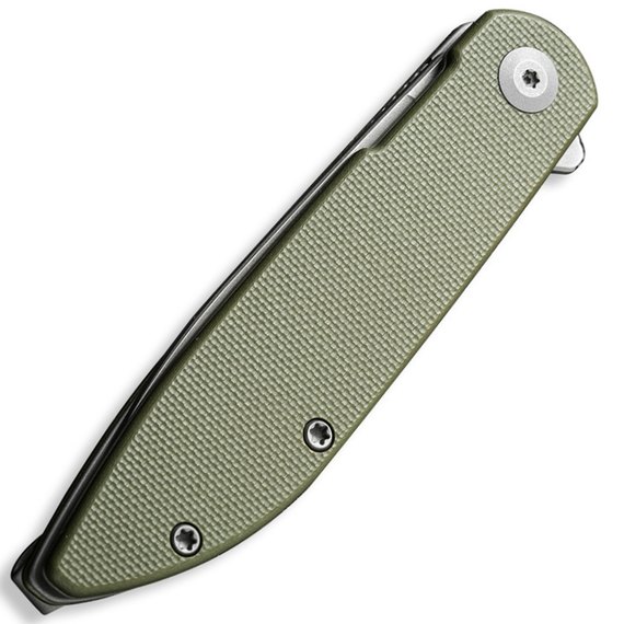 Карманный нож Sencut Bocll зеленый S22019-4, Покрытие клинка: SW (Stonewash), Цвет : Зелёный, Материал рукояти: G-10, изображение 4