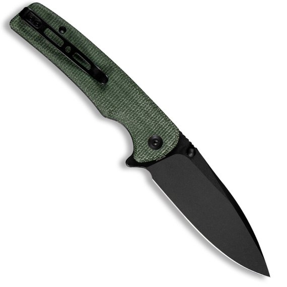 Карманный нож Sencut Sachse зеленый S21007-2, Покрытие клинка: Black Stonewashed, Цвет : Зелёный, изображение 2