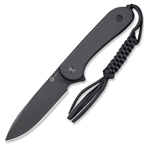 Нож туристический Civivi Fixed Blade Elementum черный C2105A, Покрытие клинка: Black, Материал рукояти: G-10
