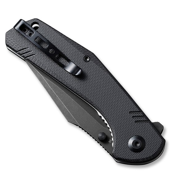 Кишеньковий ніж Sencut Actium чорний SA02C, Покриття клинка: BSW (Black Stonewash), Колір: Black, зображення 3