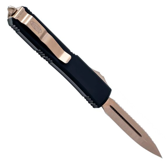 Кишеньковий ніж Microtech Ultratech Double Edge Bronze FS (122-15), Колір: Black, зображення 2