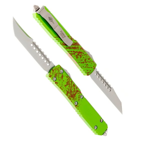 Набір кишенькових ножів Microtech Ultratech Hellhound-Warhound Zombie Combo Set (119-10SETZTS), зображення 2