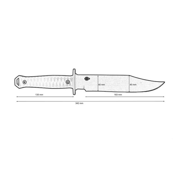 Ніж армійський (військовий) Blade Brothers Knives Чорнобай (391.01.48), зображення 9