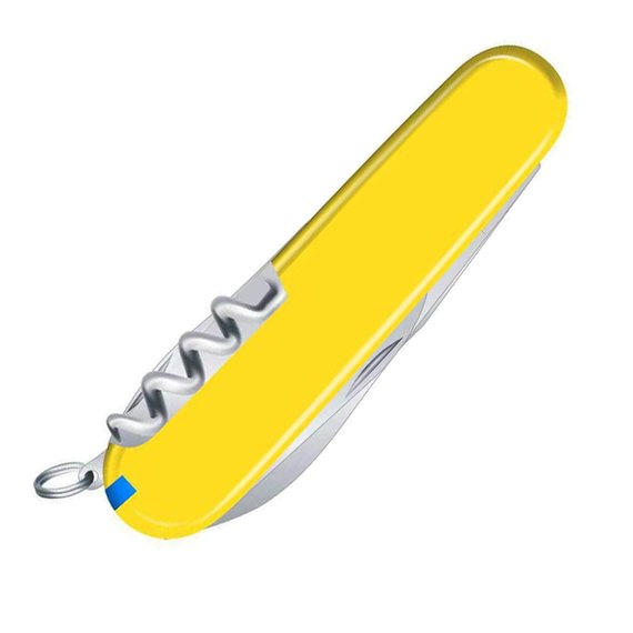 Многофункциональный нож Victorinox Camper Ukraine сине-желтый 1.3613.2.8, Цвет : Blue/Yellow, изображение 4