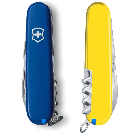 Многофункциональный нож Victorinox Camper Ukraine сине-желтый 1.3613.2.8, Цвет : Blue/Yellow, изображение 5