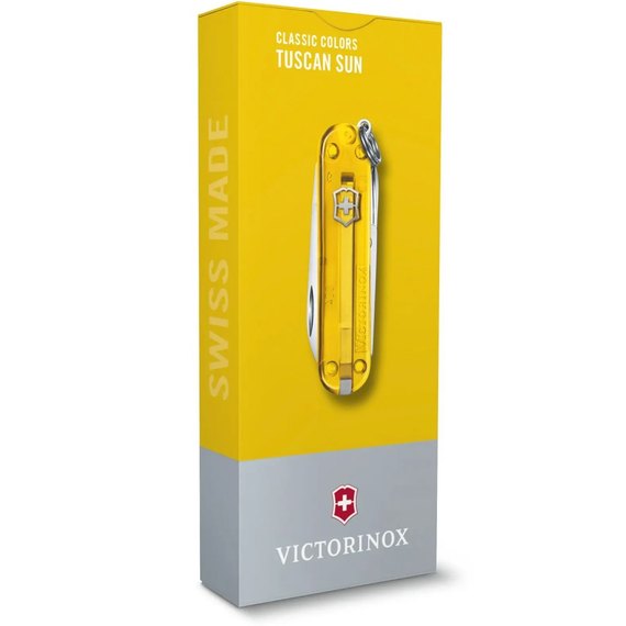 Багатофункціональний ніж Victorinox Classic SD Ukraine синьо-жовтий 0.6223.T81G.T2, Колір: Navy blue/yellow, зображення 6