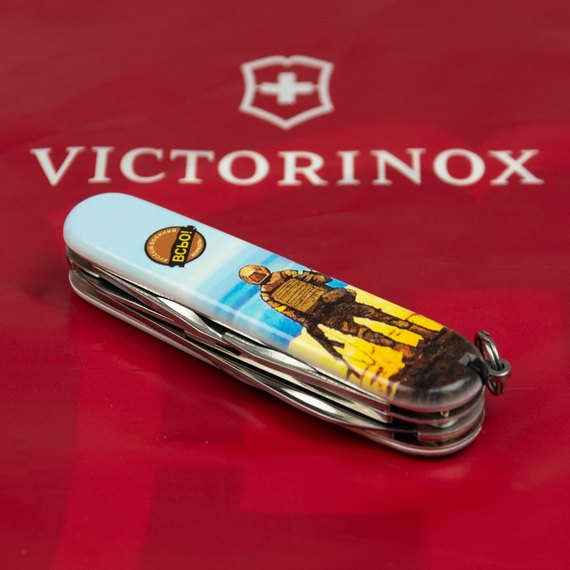 Багатофункціональний ніж Victorinox Climber Ukraine Марка російський воєнний корабель… ВСЕ! 1.3703.3.T3120h, Принт: Марка русскій воєнний корабль… ВСЬО!, зображення 3
