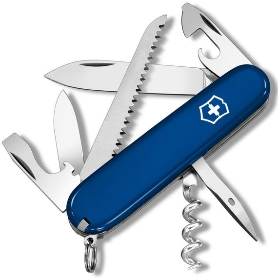 Багатофункціональний ніж Victorinox Swiss Army Camper Ukraine синьо-жовтий 1.3613.2.8, Колір: Blue