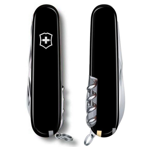 Багатофункціональний ніж Victorinox Huntsman чорний 1.3715.3, Колір: Black, зображення 3
