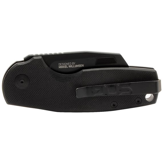 Ніж туристичний SOG Stout SJ, Blackout, Cleaver (SOG 16-03-07-57), Колір: Black, зображення 5