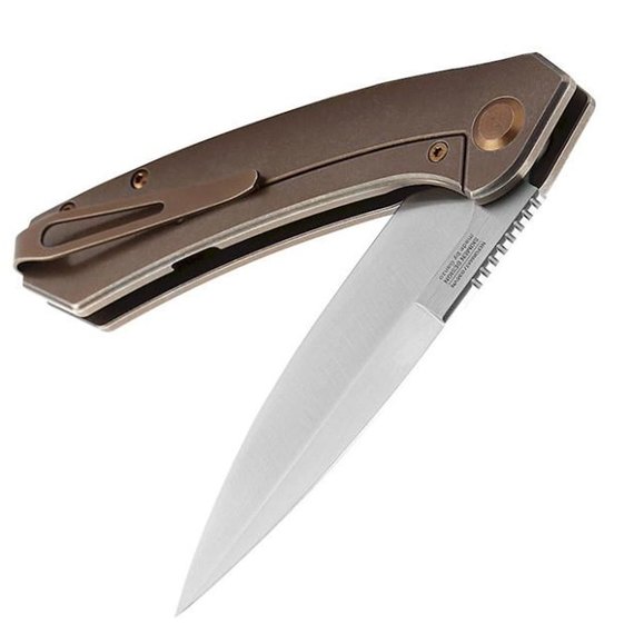 Нож туристический Adimanti by Ganzo титановый коричневый (Skimen-TBZ), Цвет : Brown, изображение 4