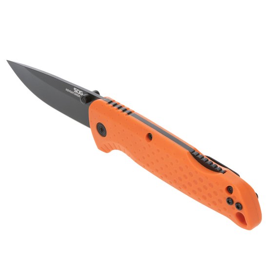 Нож туристический SOG Adventurer LB, Blaze Orange/Black (13-11-02-43), Покрытие клинка: Titanium Nitride, Цвет : Orange, изображение 3