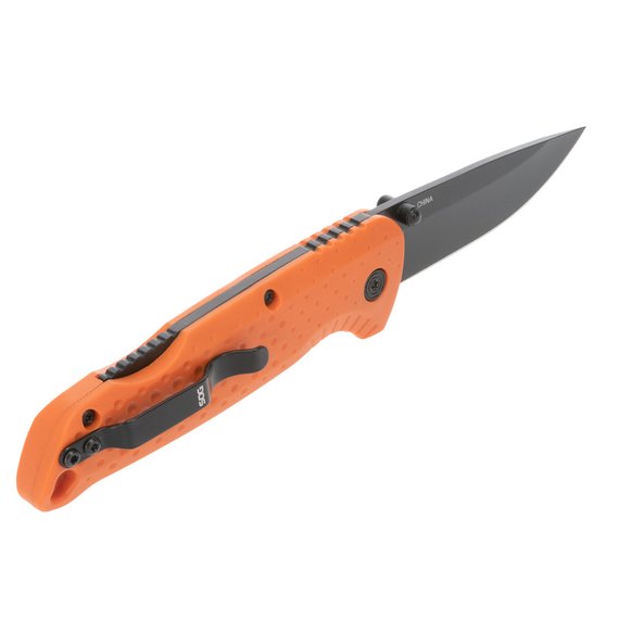 Нож туристический SOG Adventurer LB, Blaze Orange/Black (13-11-02-43), Покрытие клинка: Titanium Nitride, Цвет : Orange, изображение 4