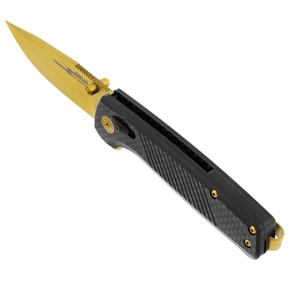 Нож туристический SOG Terminus XR LTE, Carbon/Gold (TM1033-BX), изображение 6