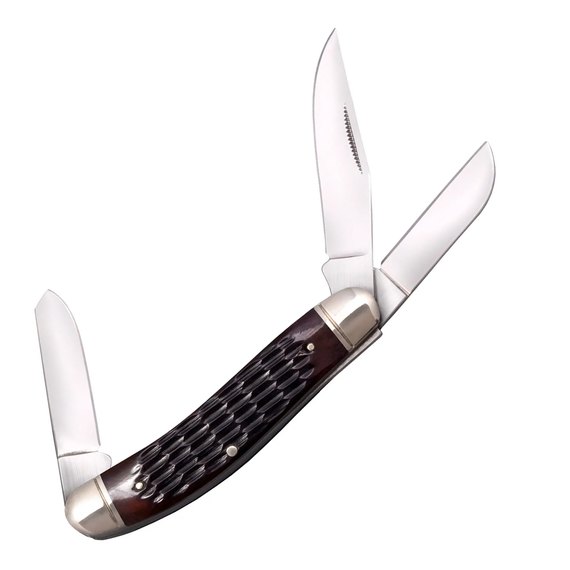 Многофункциональный нож Cold Steel Gentleman's Stockman, Jigged Bone (CS-FL-GSTKM-J), Цвет : Black, изображение 3