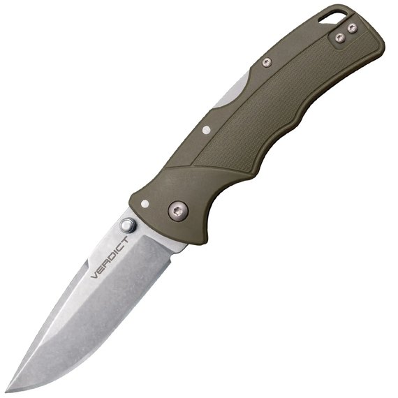 Ніж туристичний Cold Steel Verdict 3", OD Green (FL-C3SPSSODGZ)
