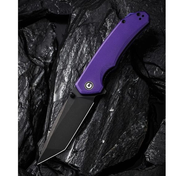Кишеньковий ніж Civivi Brazen фіолетовий C2023D, Покриття клинка: BSW (Black Stonewash), Колір: Фіолетовий, зображення 8