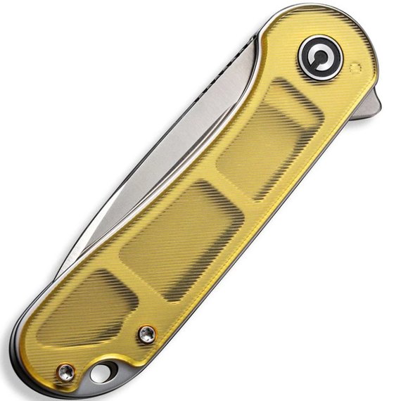 Карманный нож Civivi Elementum золотой C907A-4, Покрытие клинка: Satin, Цвет : Gold , изображение 5