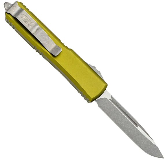 Кишеньковий ніж Microtech Ultratech Drop Point Apocalyptic Green (121-10APOD), Покриття клинка: Apocalyptic, Колір: Green, зображення 2