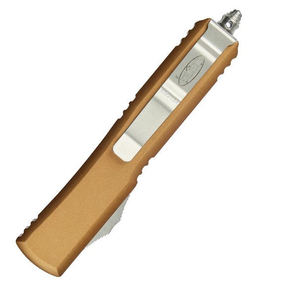 Карманный нож Microtech Ultratech Drop Point Stonewash Tan (121-10TA), Покрытие клинка: SW (Stonewash), Цвет : Tan, изображение 3