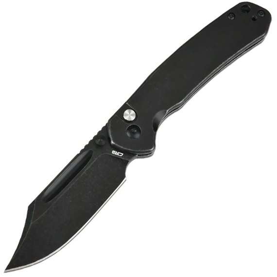 Кишеньковий ніж CJRB Bowie Pyrite SS Black (J1942-BST), Покриття клинка: BSW (Black Stonewash), Колір: Black