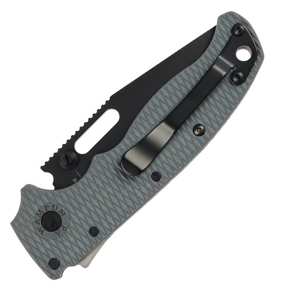 Карманный нож Demko AD20.5 Clip Point D2 Grey Grivory (205-D2-CP-DLC), Покрытие клинка: DLC (Diamond Like Carbon), Цвет : Grey , изображение 3