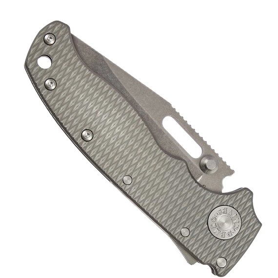 Кишеньковий ніж Demko AD20.5 Clip Point 20CV Milled Titanium (205-20CV-TI-TEX-CP), зображення 4