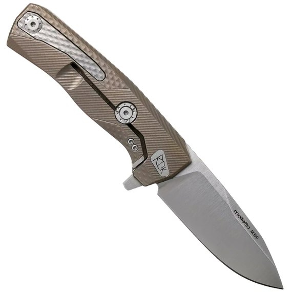 Карманный нож Lionsteel ROK Titanium Bronzo (ROK B), Покрытие клинка: Satin, Цвет : Bronzo, изображение 2