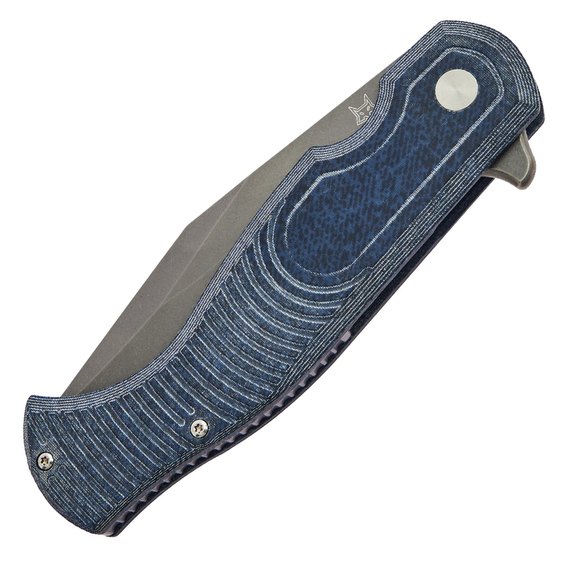 Кишеньковий ніж Fox Eastwood Tiger Black Blade Micarta Denim (FX-524 MJ), зображення 6